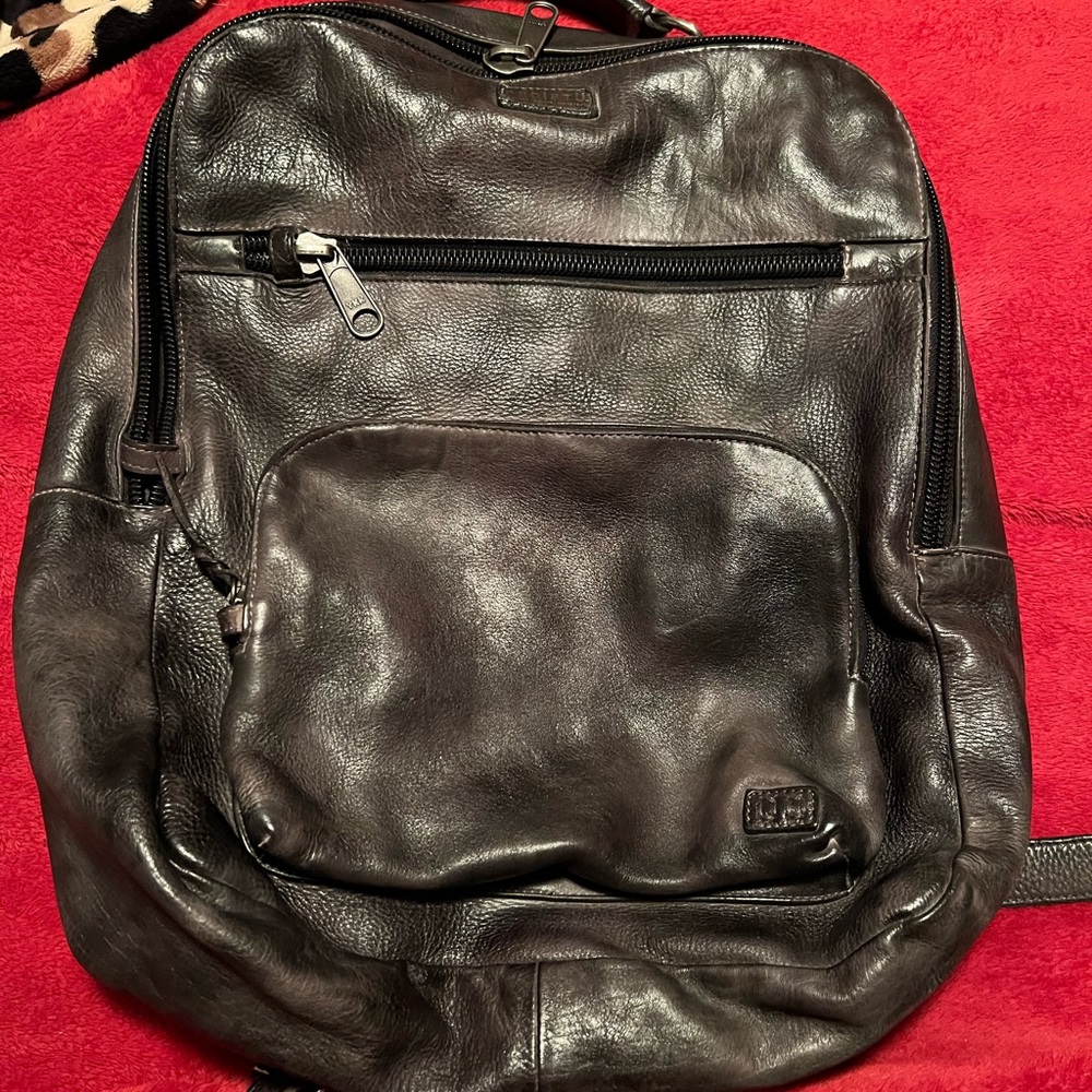 Bed Stu Lafe Black Leather backpack